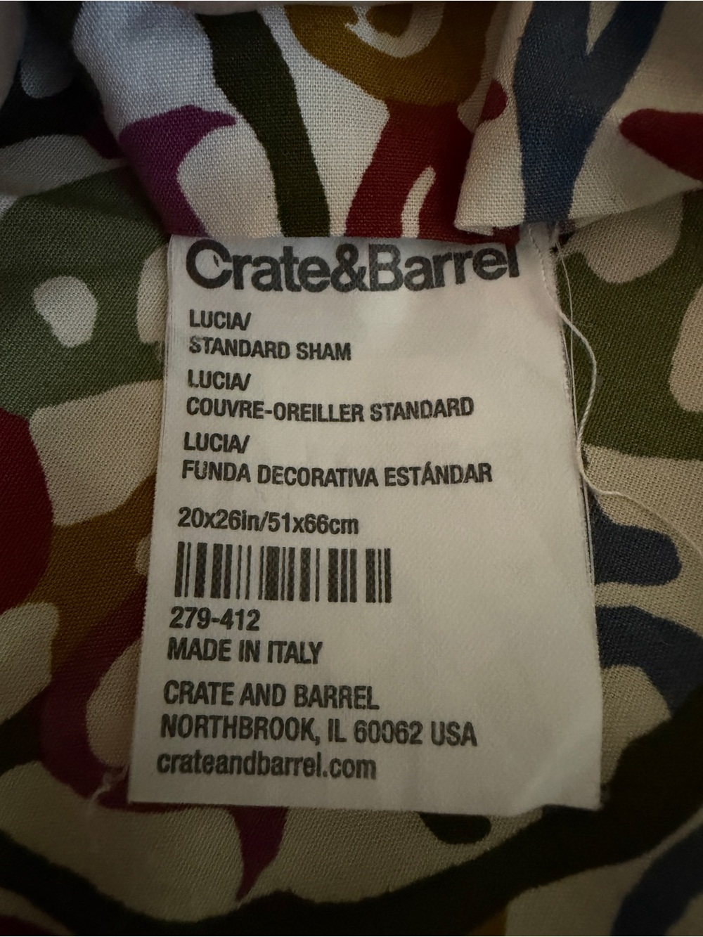 Crate & Barrel - Lucia Full/Queen Duvet Cover + 2 Shams — Jewel-Tone Medallion - Picture 10 of 10